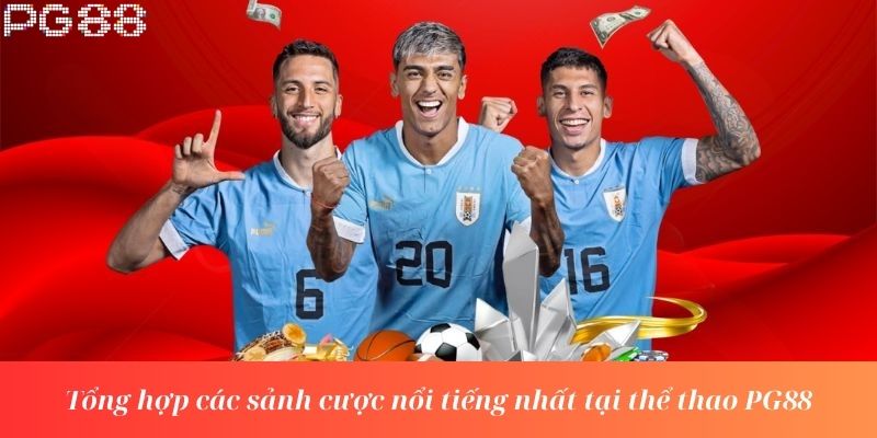Tổng hợp các sảnh cược nổi tiếng nhất tại thể thao PG88